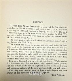 Under Fire Farragut Signal Boy Story Charles Bodder 1919 Civil War Antique Book