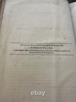 United States Dispensatory 13th Edition Wood & Bache 1871 Civil War Era Book