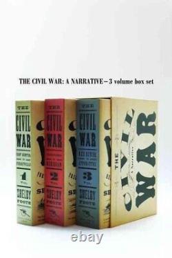 VERY RARE Perfectly Sealed -The Civil War-A Narrative by Shelby Foote 3 Vol