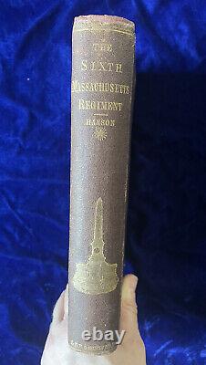 VERY Rare Signed copy by Civil War Private of Sixth Massachusetts Regiment 1866