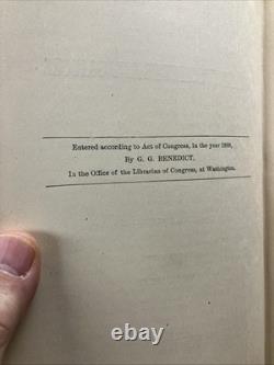 Vermont in The Civil War Vermont Soldiers & Sailors by G. G. Benedict 2 Vol 1886