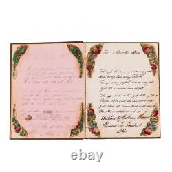 Victorian Scrapbook 1861 LOVE LETTERS Handwritten Antique Poems Civil War