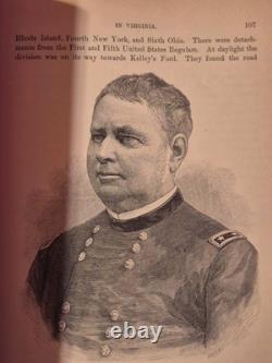 Vintage Civil War American History Book Illustrated 1888 Marching