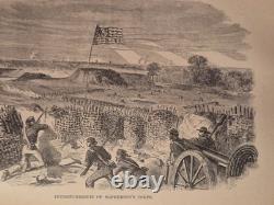 Vintage Civil War American History Book Illustrated 1888 Marching