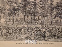 Vintage Civil War American History Book Illustrated 1888 Marching