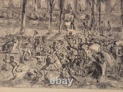 Vintage Civil War American History Book Illustrated 1888 Marching