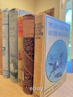 Vintage Military History Library Spanish American War WWI Civil War