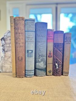 Vintage Military History Library Spanish American War WWI Civil War