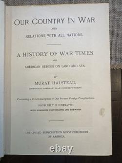 Vintage Military History Library Spanish American War WWI Civil War
