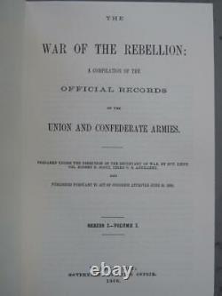 War Of The Rebellion Official Records Of The Union And Confederate Armies