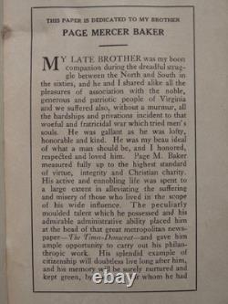 Washington Artillery A Reminiscent Story Of The Great CIVIL War -1911 First Ed