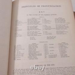 Worcester's Dictionary Antique Pre Civil War 1860 Electroprinted Lexicography