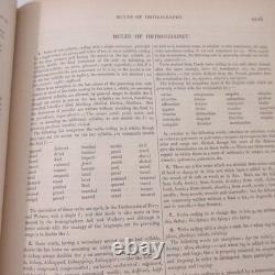 Worcester's Dictionary Antique Pre Civil War 1860 Electroprinted Lexicography