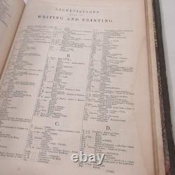 Worcester's Dictionary Antique Pre Civil War 1860 Electroprinted Lexicography