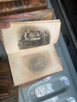 Works of Washington Irving 19 volumes 1860s Leather Antique Books Civil War Era