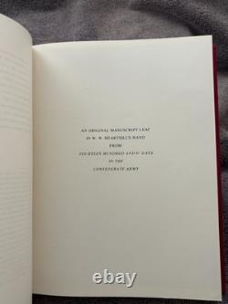 1491 jours dans l'armée confédérée - édition manuscrite limitée 137 sur 156