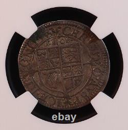 1643-44 Angleterre Charles I Threepence, York S-2877 -NGC XF40 Guerre civile anglaise