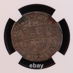 1643-44 Angleterre Charles I Trois pence, York S-2877 -NGC XF40 Guerre Civile Anglaise