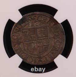 1643-44 Angleterre Charles I Trois pence, York S-2877 -NGC XF40 Guerre Civile Anglaise