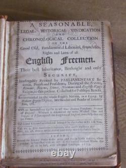 1655 Libertés, franchises, droits et lois des libres anglais par Prynne Guerre CIVILE