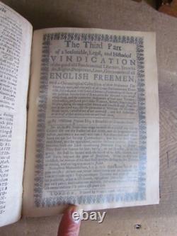 1655 Libertés, franchises, droits et lois des libres anglais par Prynne Guerre CIVILE