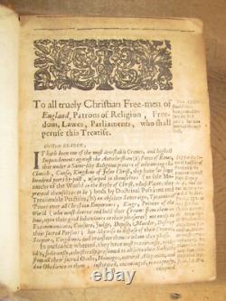 1655 Libertés, franchises, droits et lois des libres anglais par Prynne Guerre CIVILE