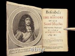 1660 Boscobel 1ère édition Évasion de Charles II Bataille de Worcester Guerre Civile Anglaise Blount