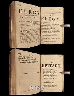 1677 RARE Fons Lachrymarum par le royaliste John Quarles Poèmes de la guerre civile anglaise
