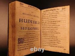 1684 1er Éd Hudibras Anglais CIVIL War Political Satire Poésie Samuel Butler