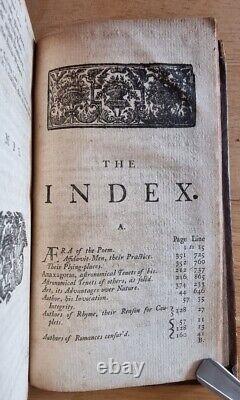 1739 / SAMUEL BUTLER HUDIBRAS en Trois Parties / Guerre Civile Anglaise / Puritanisme