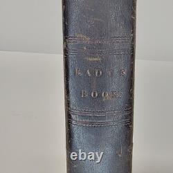1840 Godey's Lady's Book Livre ancien relié mode pré-guerre de Sécession