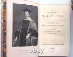 1847 Théologie chrétienne antique, belle reliure, guerre civile anglaise, Église anglicane