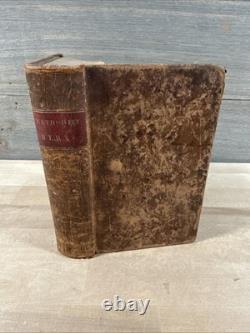 1848 CHANTS MÉTHODISTES capitaine W. Morton ÉPOQUE DE LA GUERRE CIVILE BIBLE ANTIQUE INTÉRÊT