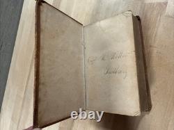 1848 CHANTS MÉTHODISTES capitaine W. Morton ÉPOQUE DE LA GUERRE CIVILE BIBLE ANTIQUE INTÉRÊT