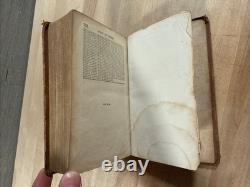 1848 CHANTS MÉTHODISTES capitaine W. Morton ÉPOQUE DE LA GUERRE CIVILE BIBLE ANTIQUE INTÉRÊT
