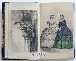 1850 1860 Gravures Antiques De La War CIVIL Era Magazine Victorian Fashion
