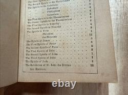 1850 Nouveau Testament Société biblique américaine d’avant la guerre de Sécession antique ancien
