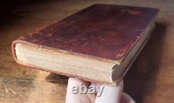 1856 Guerre Civile Marine Américaine Nouveau Testament Bible Abs Lsg Livre En Cuir Ancien Militaire