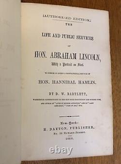 1860 1ed Vie D'abraham Lincoln & Hamlin Slavery Douglas Débats Avant La Guerre Civile