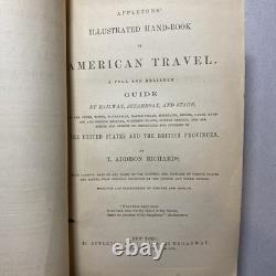 1860 Guide de voyage américain d’Appleton CARTES ANTIQUES Époque de la guerre de Sécession Tennessee Canada