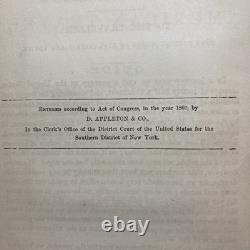 1860 Guide de voyage américain d’Appleton CARTES ANTIQUES Époque de la guerre de Sécession Tennessee Canada