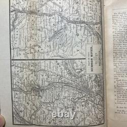 1860 Guide de voyage américain d’Appleton CARTES ANTIQUES Époque de la guerre de Sécession Tennessee Canada