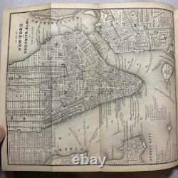 1860 Guide de voyage américain d’Appleton CARTES ANTIQUES Époque de la guerre de Sécession Tennessee Canada