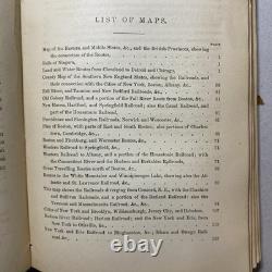 1860 Guide de voyage américain d’Appleton CARTES ANTIQUES Époque de la guerre de Sécession Tennessee Canada