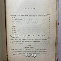 1860 Guide de voyage américain d’Appleton CARTES ANTIQUES Époque de la guerre de Sécession Tennessee Canada