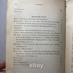 1860 Guide de voyage américain d’Appleton CARTES ANTIQUES Époque de la guerre de Sécession Tennessee Canada