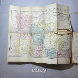 1860 Guide de voyage américain d’Appleton CARTES ANTIQUES Époque de la guerre de Sécession Tennessee Canada