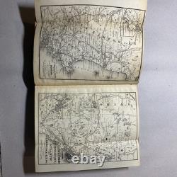 1860 Guide de voyage américain d’Appleton CARTES ANTIQUES Époque de la guerre de Sécession Tennessee Canada
