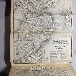 1860 Guide de voyage américain d’Appleton CARTES ANTIQUES Époque de la guerre de Sécession Tennessee Canada