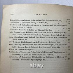 1860 Guide de voyage américain d’Appleton CARTES ANTIQUES Époque de la guerre de Sécession Tennessee Canada